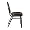 Flash Furniture Black Vinyl Stack ChairSilver Vein Metal Frame NG-ZG10006-BK-SILVERVEIN-GG - alternate 6